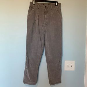 grey corduroy american eagle pants